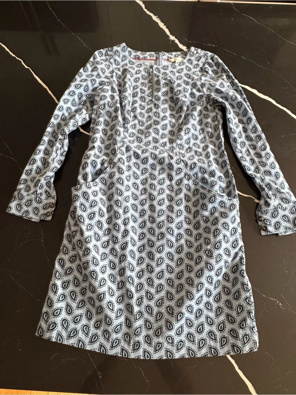 Boden Long Sleeve Printed Dress